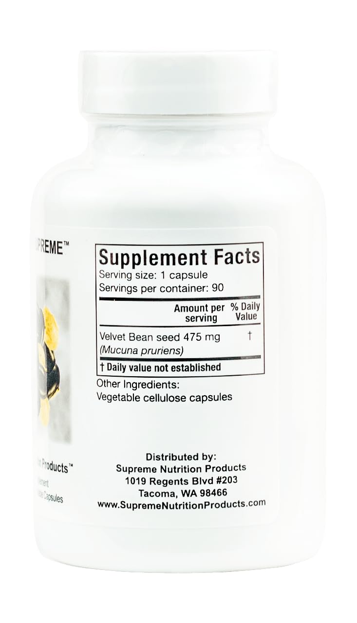 Supreme Nutrition Products Mucuna Supreme 180 Capsules