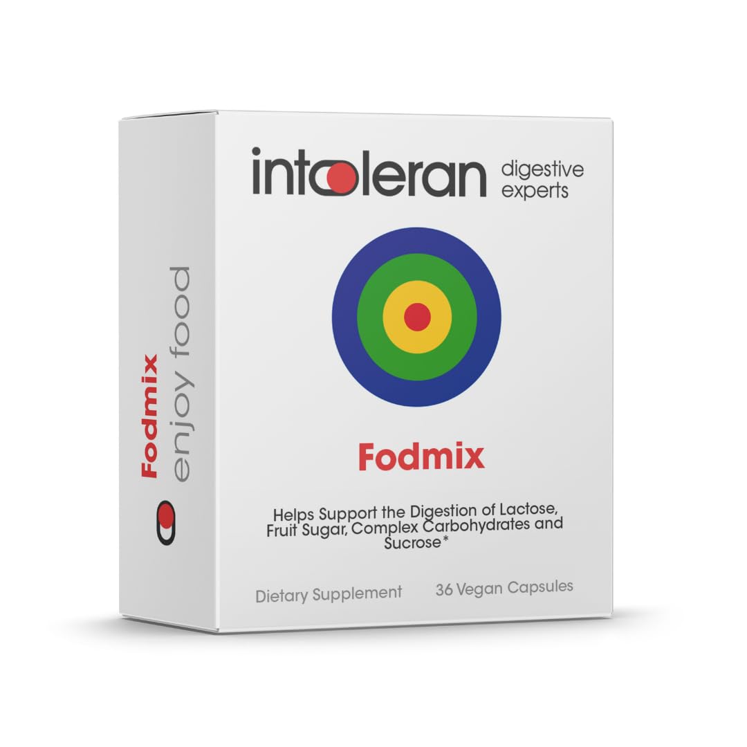 Intoleran Fodmix (Quatrase 10,000) Digestive Enzymes Capsules 36