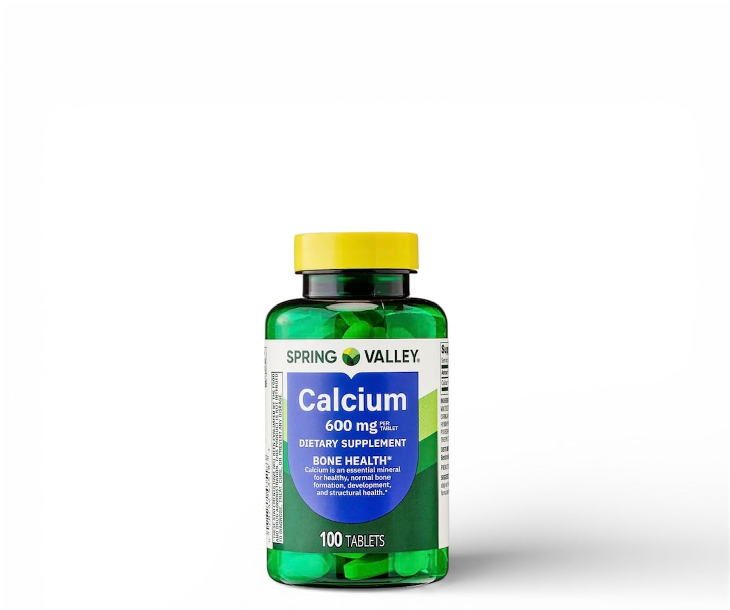 Generic Calcium Bone Health Dietary Supplement Capsule, 100 Capsules