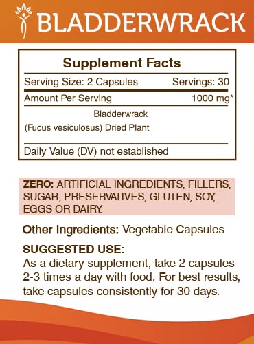 Secrets of the Tribe Bladderwrack Capsule 60 Count