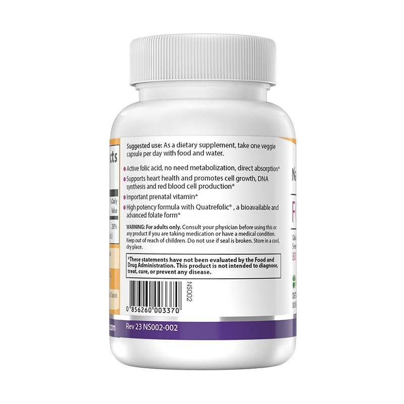 NATURESPAN 6S-5-methyltetrahydrofolic Acid 800 mcg Capsules, 30 Capsules
