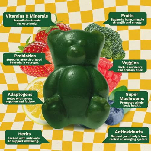 Grüns Greens + Nütrops Mushroom + Kids Multivitamin Gummies 616