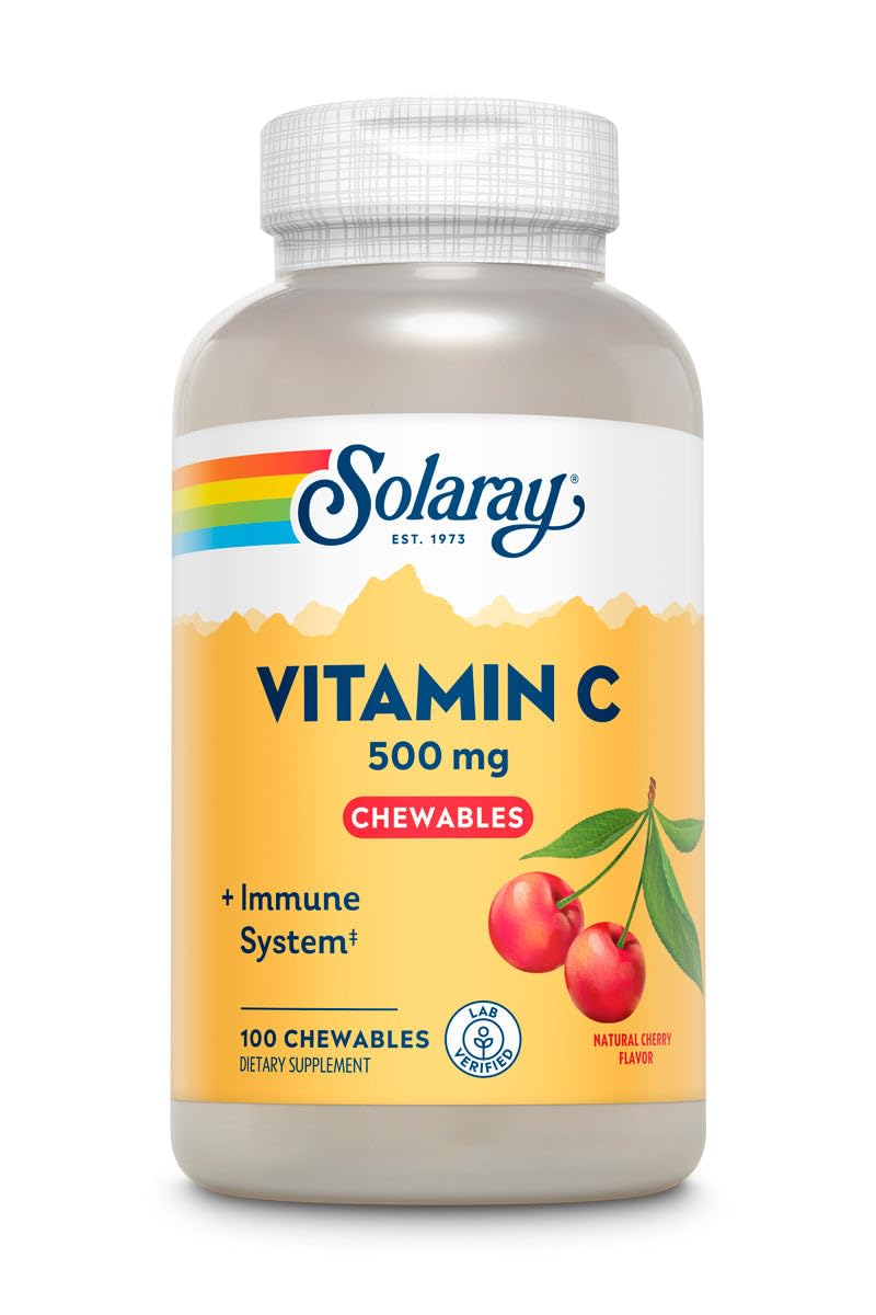 Solaray Vitamin C 500 mg Chewable, 100 Count