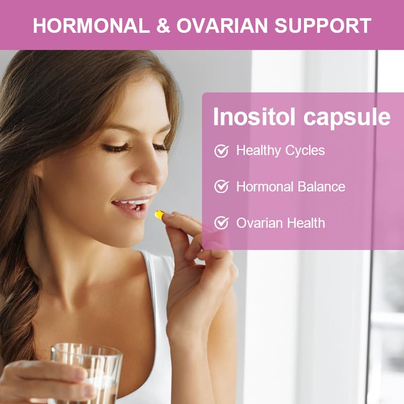 Beauty Babes Myo-Inositol & D-Chiro Inositol PCOS Support Supplement 120 Gel Capsules
