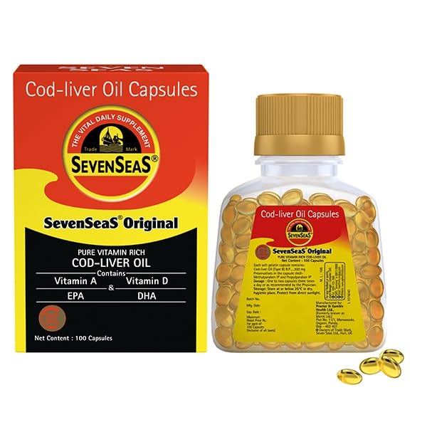 Seven Seas Seacod Cod-liver Oil Capsules 100 Capsules