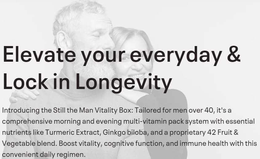 Generic Vitality Box Supplement Bundle for Men Over 40 Essential Vitamins, Minerals & Botanicals Capsule 60 Count