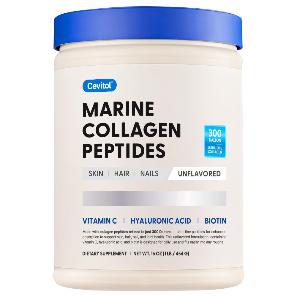 Cevitol Marine Collagen Peptides Powder, 16 oz