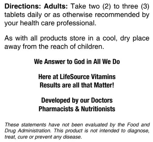 LifeSource Vitamins Cholesterol Support Tablets, 90
