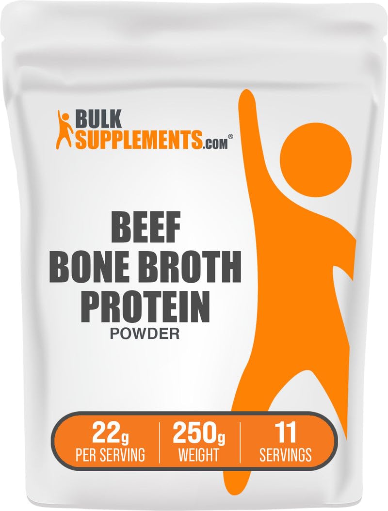 BulkSupplements Beef Bone Broth Protein Powder 8.8 oz