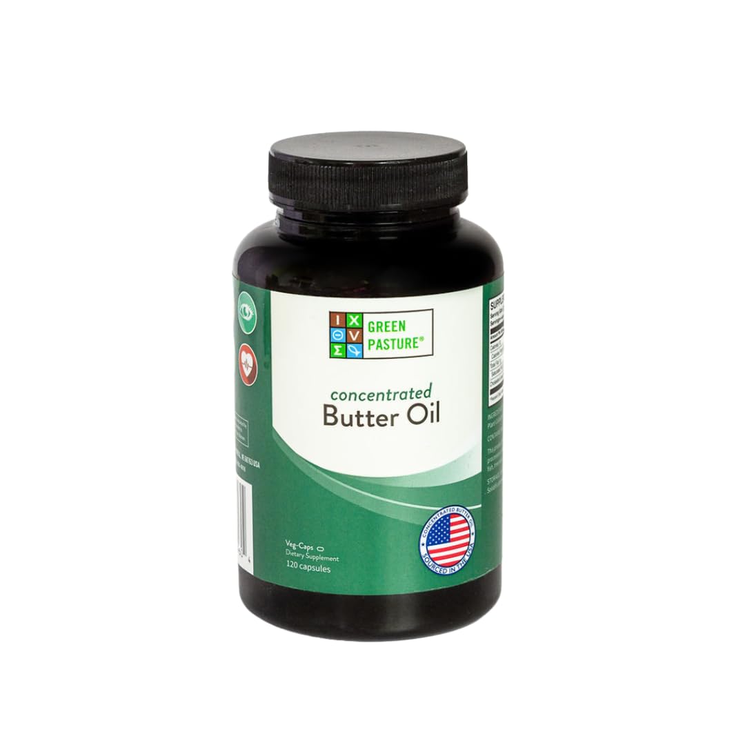 Green Pasture Concentrated Butter Oil Capsules 120 Count