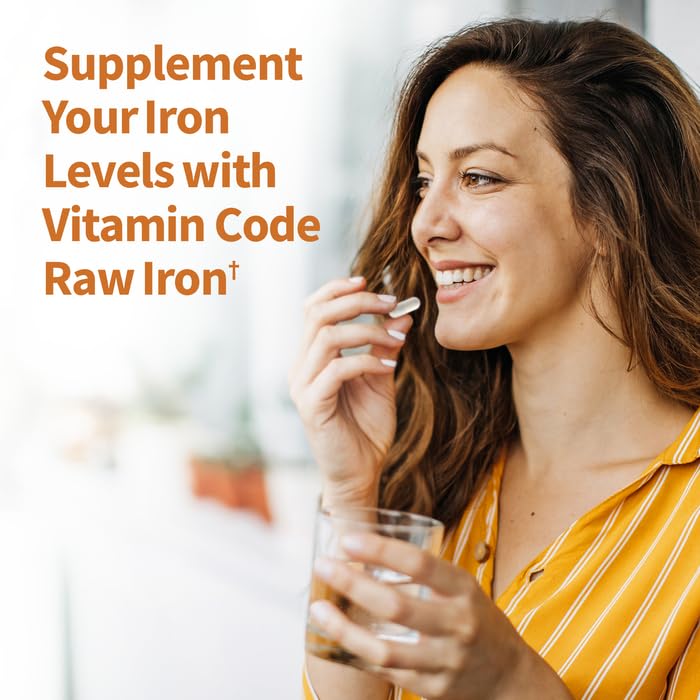 Garden of Life Vitamin Code Raw Iron Supplement Capsules, 30