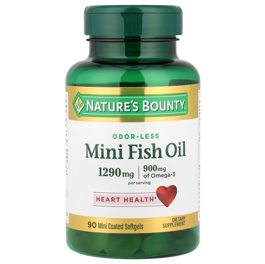 Nature's Bounty Fish Oil 1290 mg Softgels 180 Count