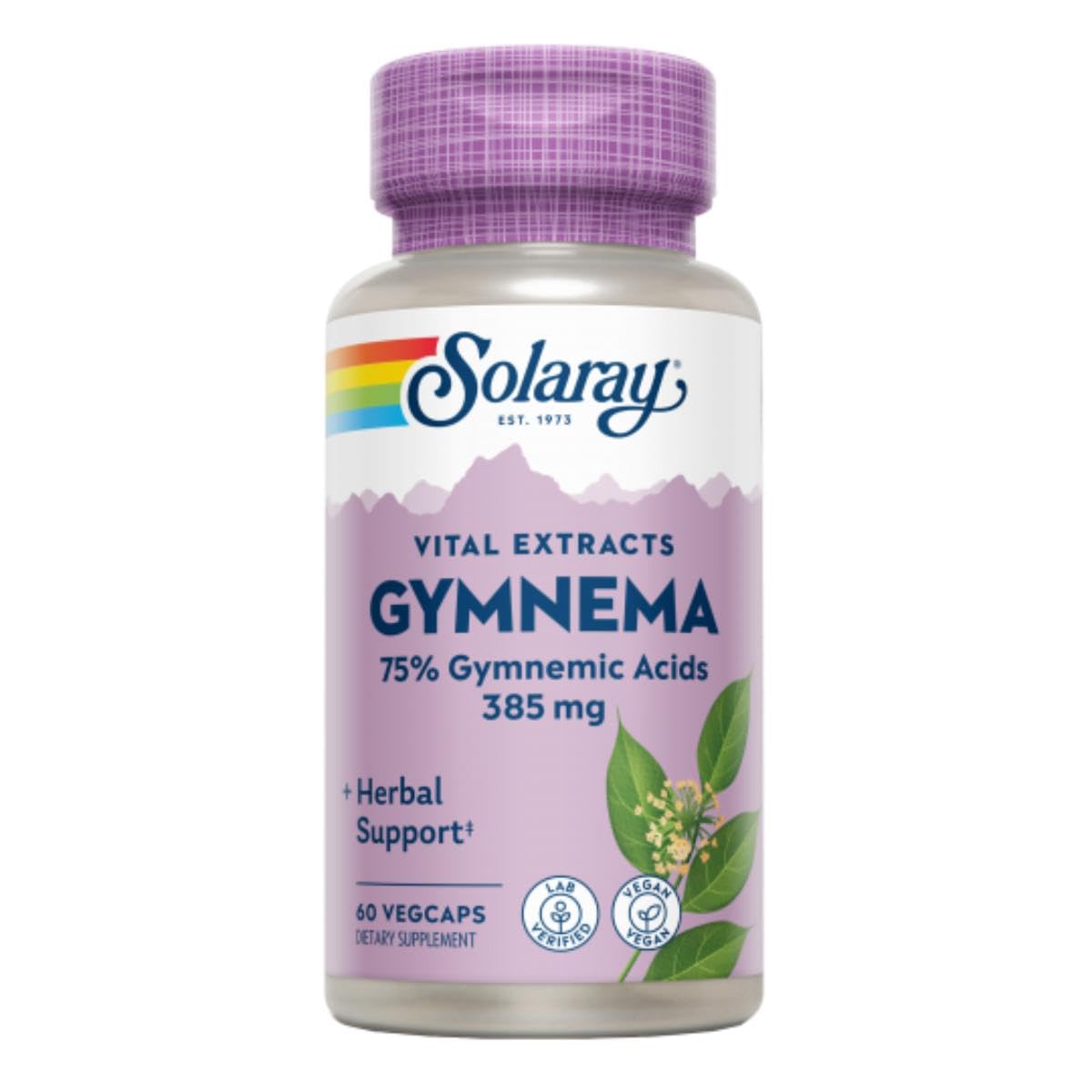 Solaray Gymnema 385 mg Capsule, 60 Count