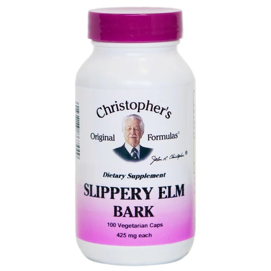Christopher's Original Formulas Slippery Elm Natural Digestive Support 100 Capsules