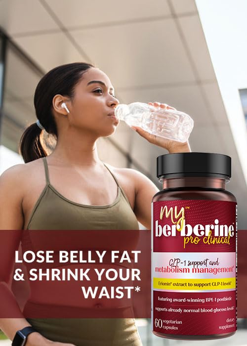 Purity Products MyBerberine ProClinical 9.6X More Bioavailable Than Ordinary Berberine - GLP-1 Support 60 Capsules