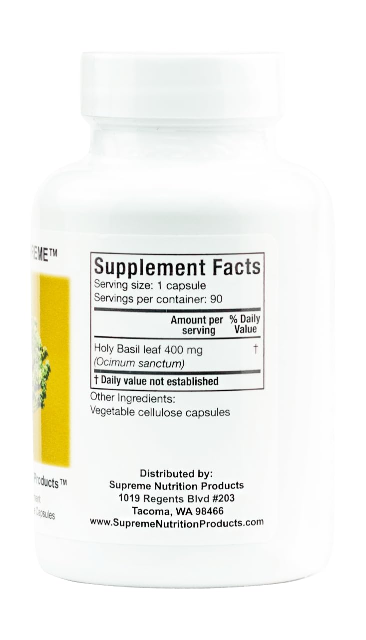 Supreme Nutrition Products Tulsi Supreme Holy Basil Capsules, 180 Capsules