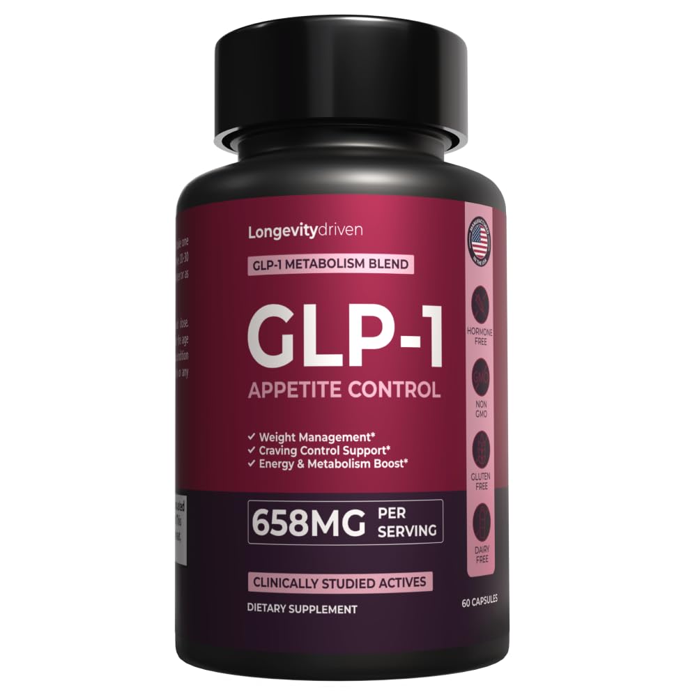 Longevity Driven GLP-1 Weight Management & Appetite Control 60 Capsules