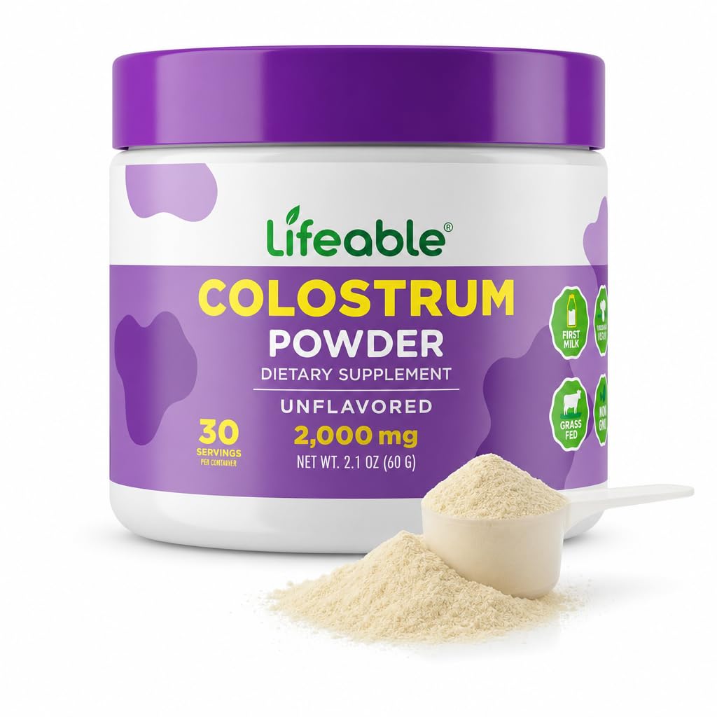 Lifeable Bovine Colostrum Powder 2.1 Ounce (Pack of 1)