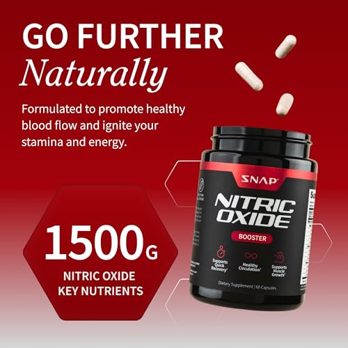 Snap Supplements Nitric Oxide Beet Root Gummies + Nitric Oxide Booster Bundle, Gummies & Capsules, 120