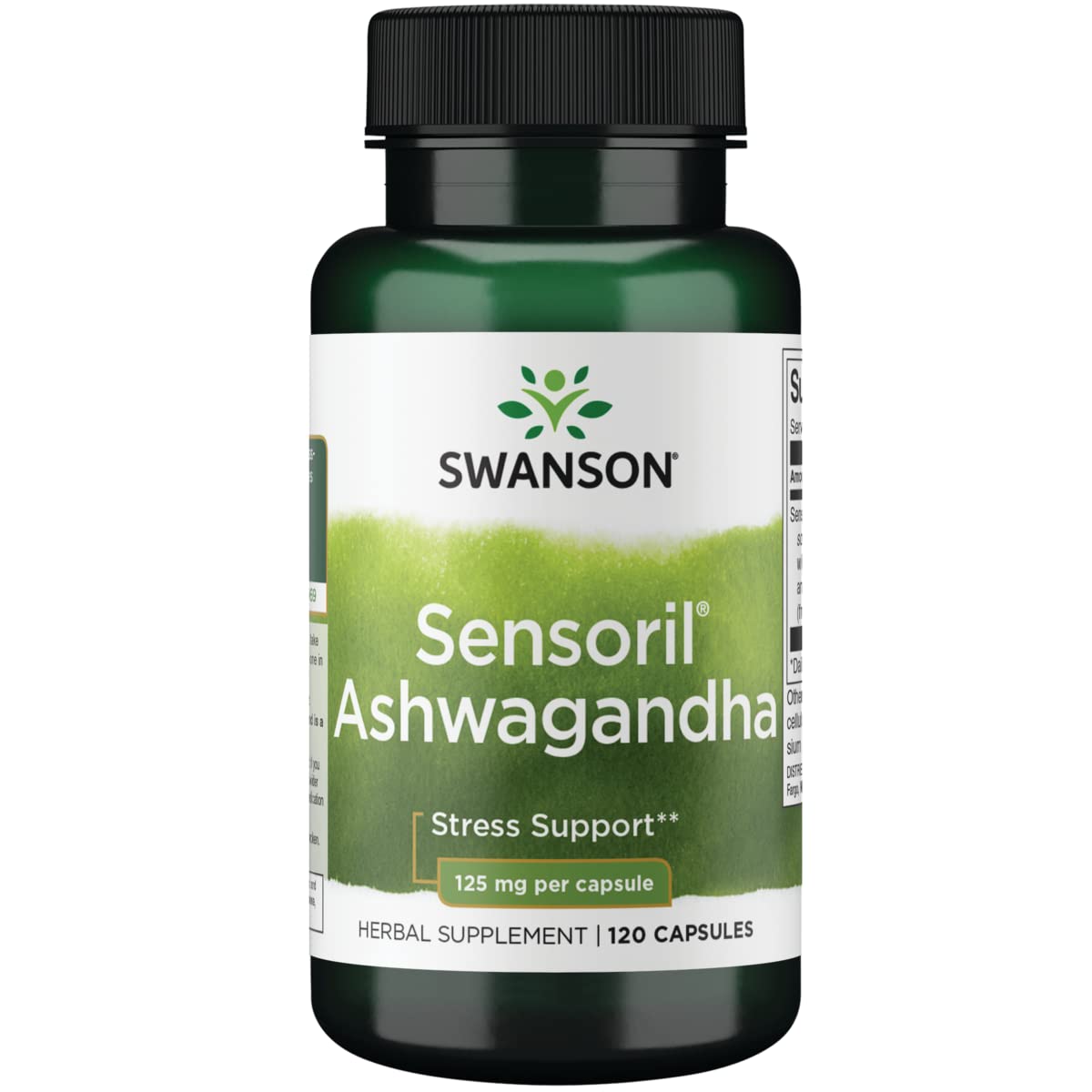 Swanson UL Sensoril Ashwagandha 125 mg Capsule, 120 Count