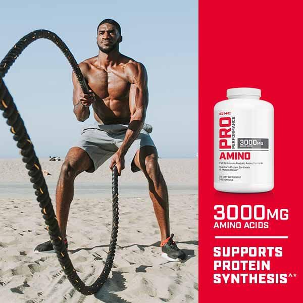 GNC Pro Performance Amino 3000mg Softgels, 240 Count