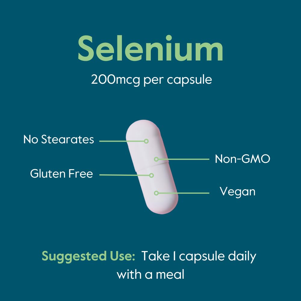 BESTVITE Selenium 200mcg Capsules 180 Count