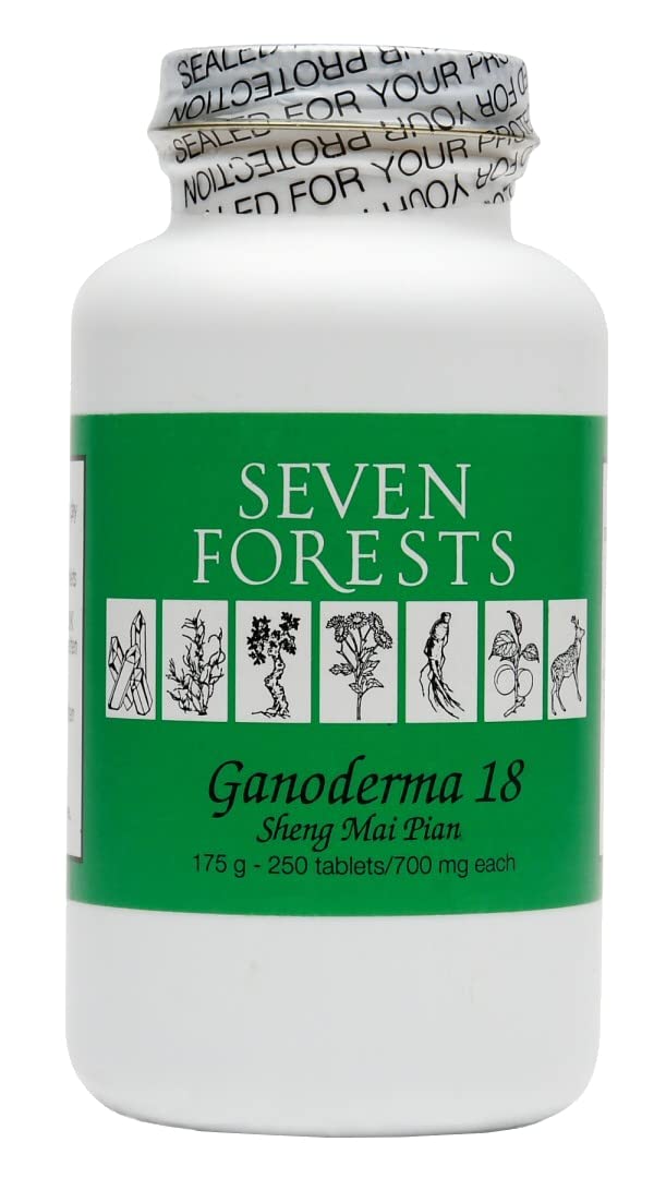 Seven Forests Ganoderma 18 Tablets, 250 Count