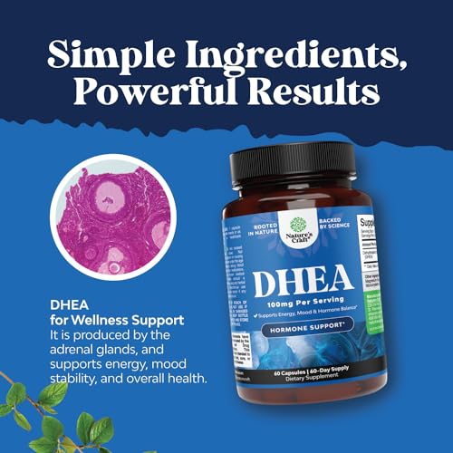 Natures Craft DHEA and Zinc Supplement Powder, 2-Pack