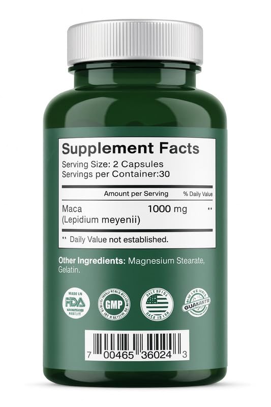 All Nue Maca XL Capsules 60 Count