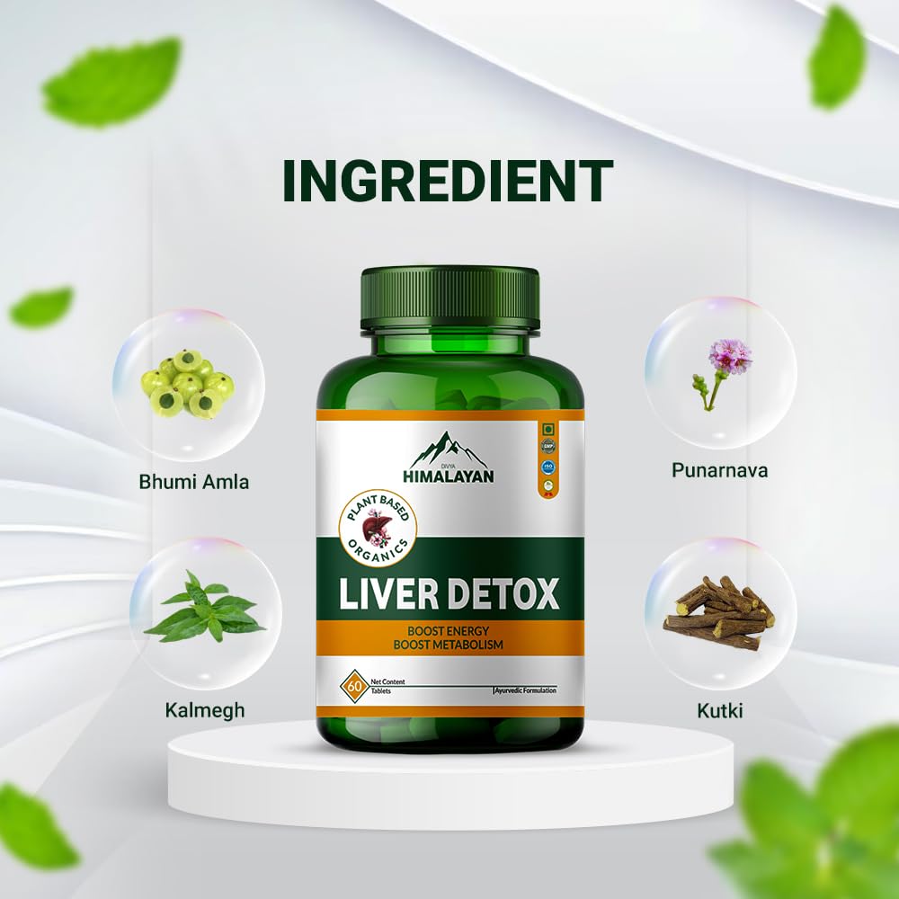 Divya Himalayan Liver Detox & Liver Support Supplement Tablet 60 Count