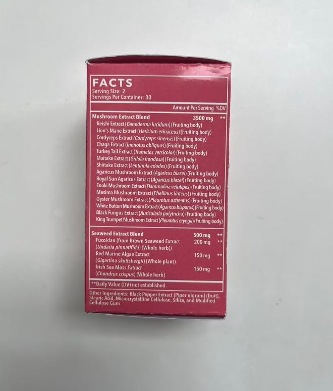 Dmeisy Sublingual Mushroom Complex Plant Chewable Pieces 60 Count