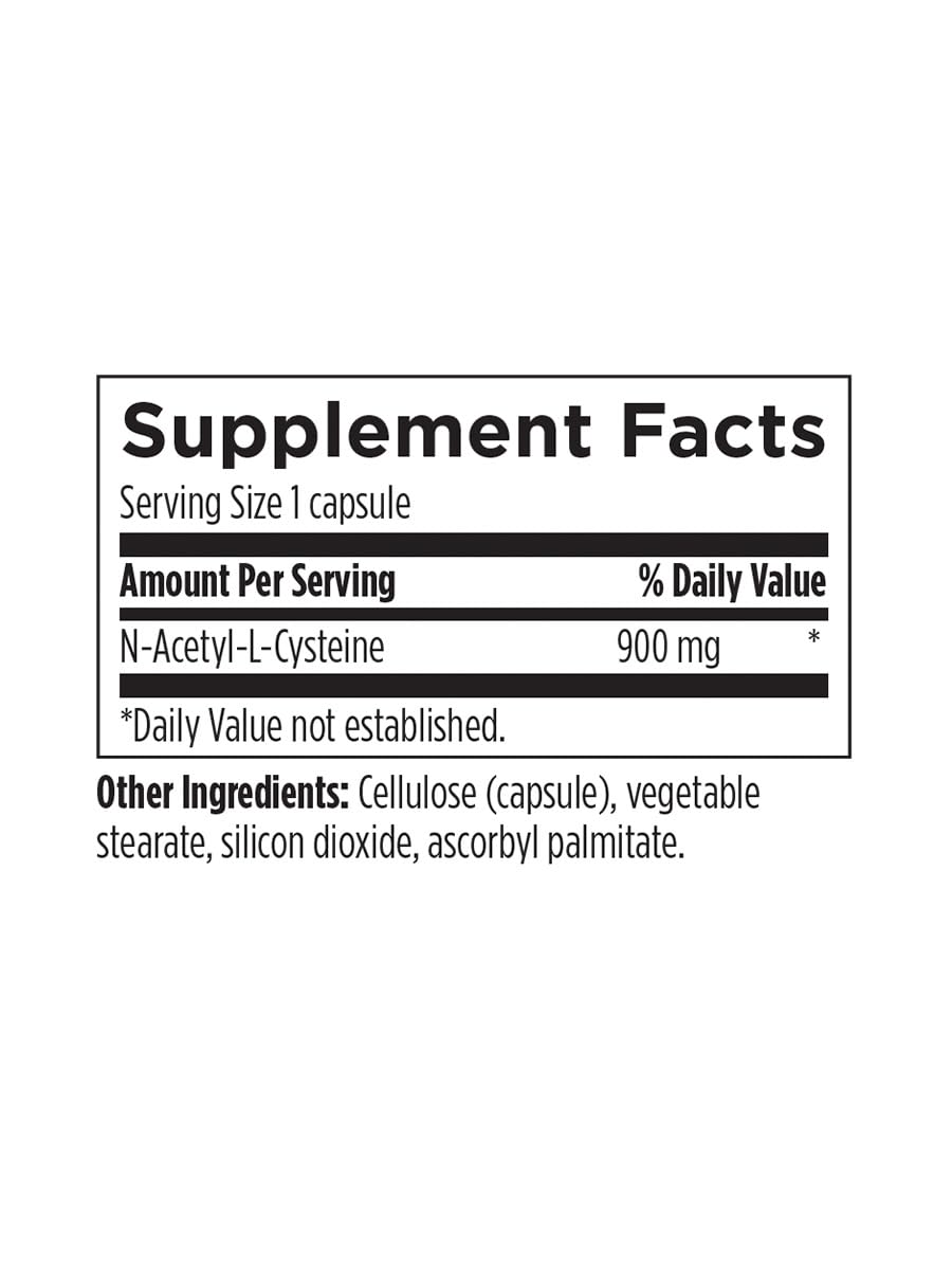 PureFormulas N-Acetyl-L-Cysteine NAC Supplement Capsules 900mg, 120 Capsules