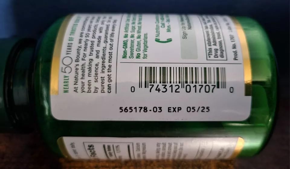 Nature's Bounty Pure Vitamin C-1000 mg Caplets, 500 Count