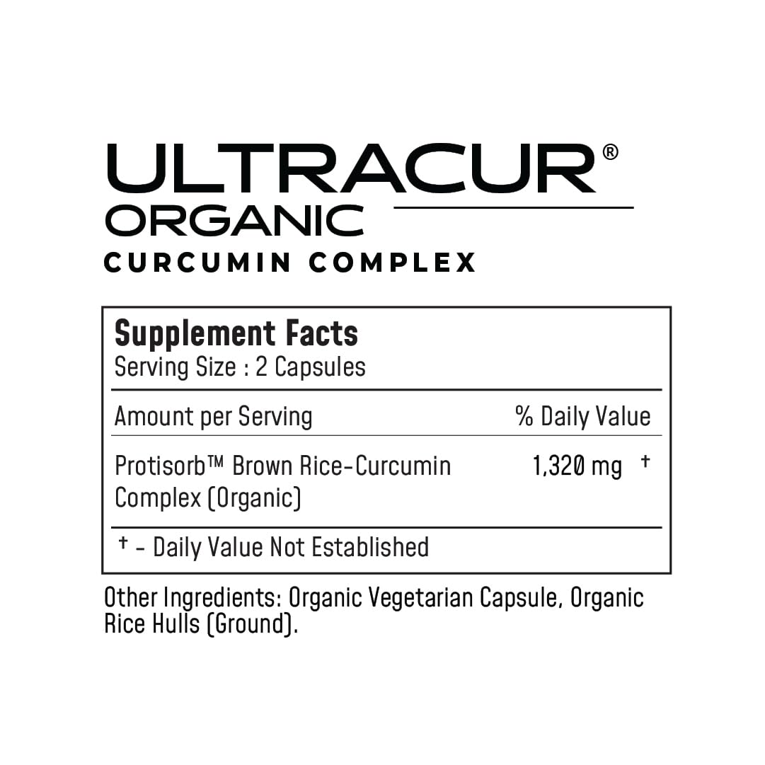 UltraCur Organic Turmeric Capsules 120 Count