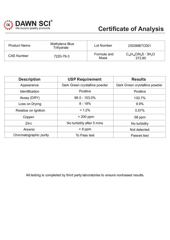 DAWNSCI Methylene Blue Powder