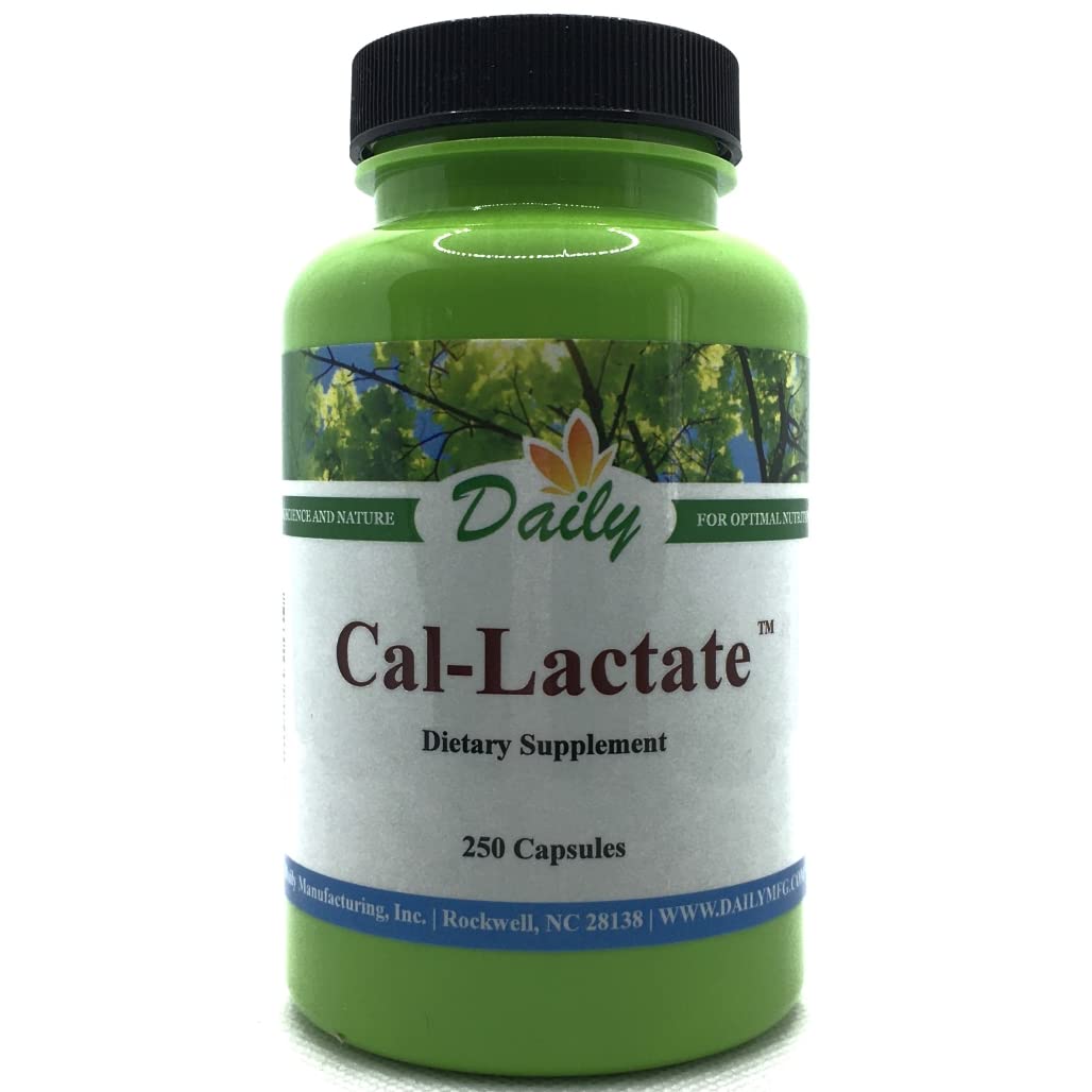 Daily Manufacturing Calcium-Lactate Capsule 250 Count