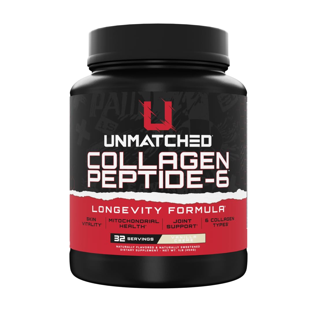 Unmatched Collagen Peptide-6 Powder, 14.39 oz, 32 Servings