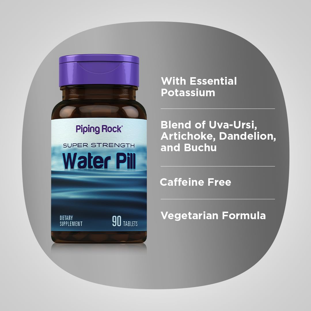 Piping Rock Water Pill for Men and Women Tablet, 90 Count