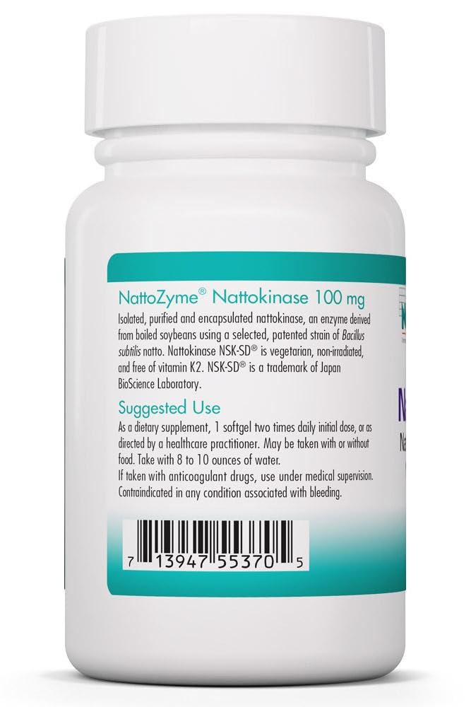 Allergy Research Group NutriCology NattoZyme 100 mg Softgel, 60 Softgels