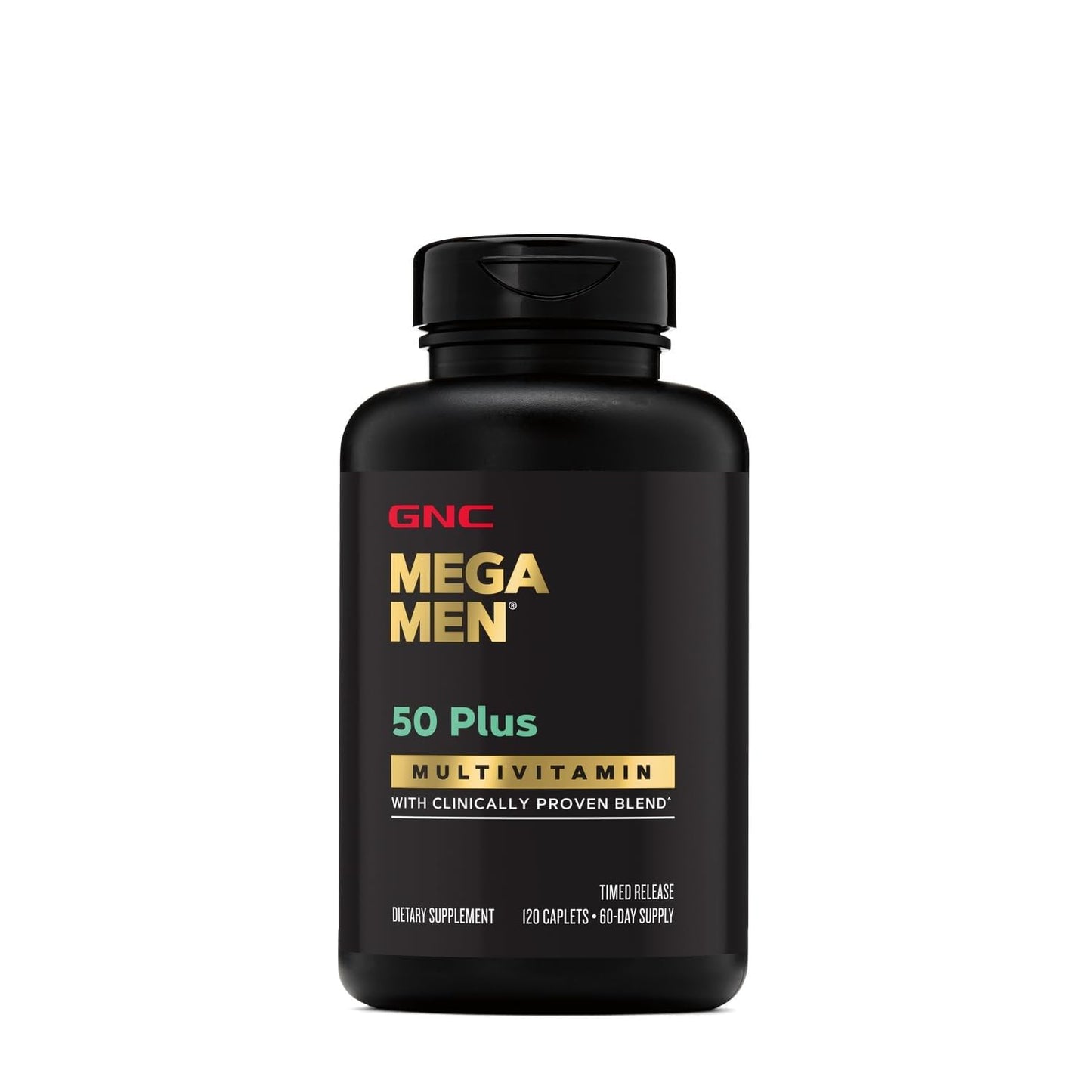 GNC Mega Men 50 Plus Multivitamin for Men Caplets 120