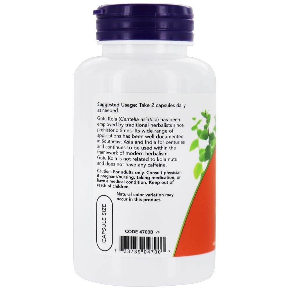 NOW Foods Gotu Kola 100 Capsules