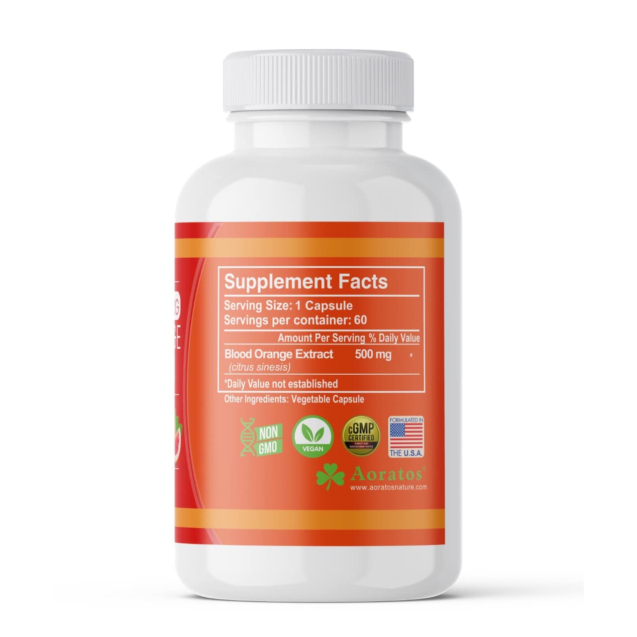 Aoratos Moro Red Orange Vegetable Capsules 60
