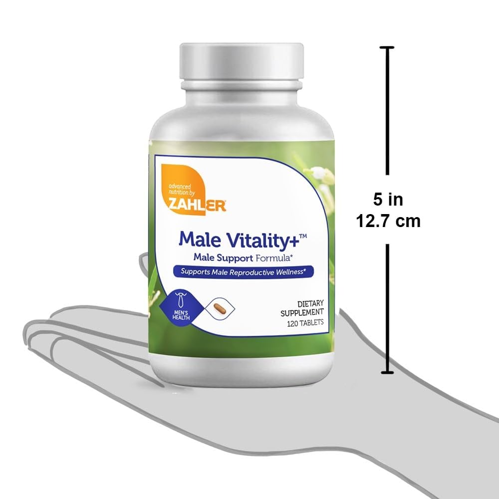 Zahler Male Vitality+ and Fertility Supplements 120 Tablets