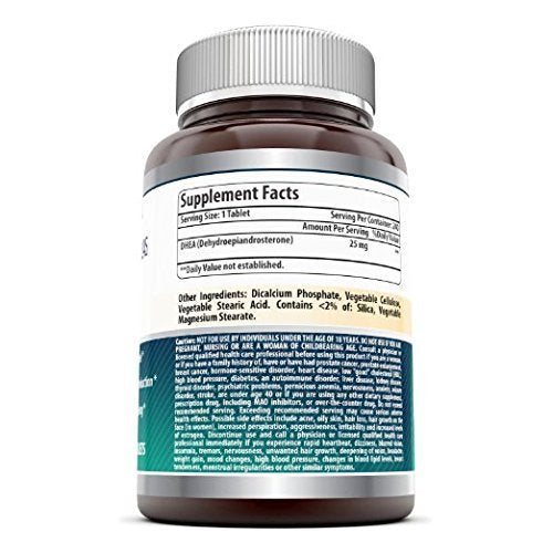 Amazing Nutrition DHEA 50 mg per Serving Tablet 1 Count