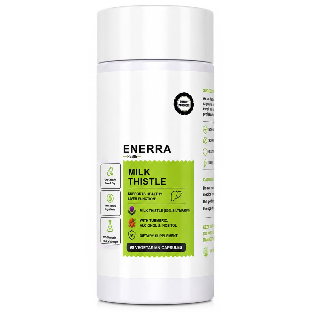 Enerra Health Milk Thistle Capsule 90 Count