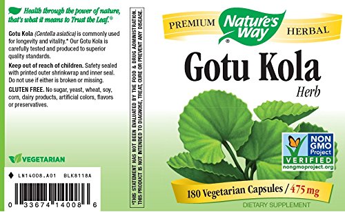 Nature's Way Gotu Kola Herb 360 Capsules