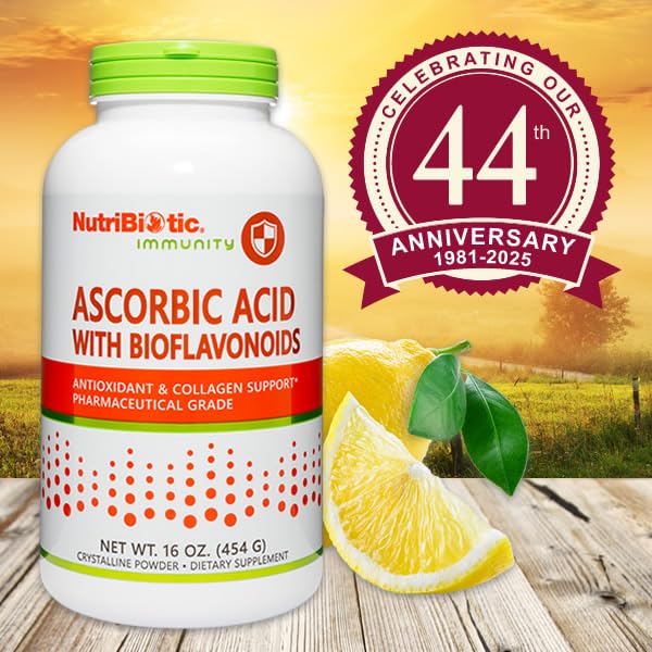NutriBiotic Ascorbic Acid with Bioflavonoids Powder, 16 oz