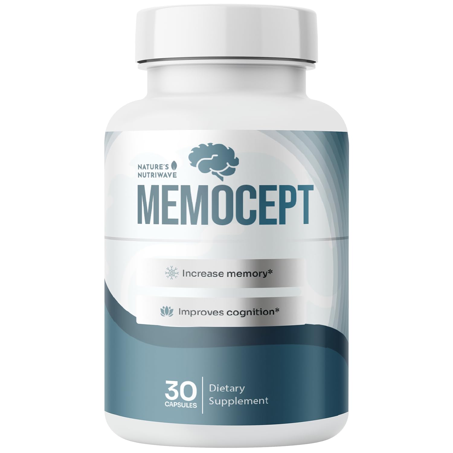 Nature’s NutriWave Memocept Botanical & Vitamin Formula with Bacopa, 30 Capsules