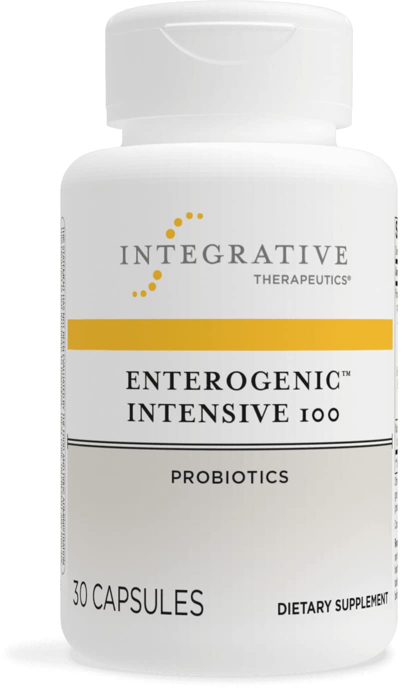 Integrative Therapeutics Enterogenic Intensive 100 Probiotic Supplement for Digestive Wellness GI Tract & Gut Health Support Gluten-Free 30 Capsules