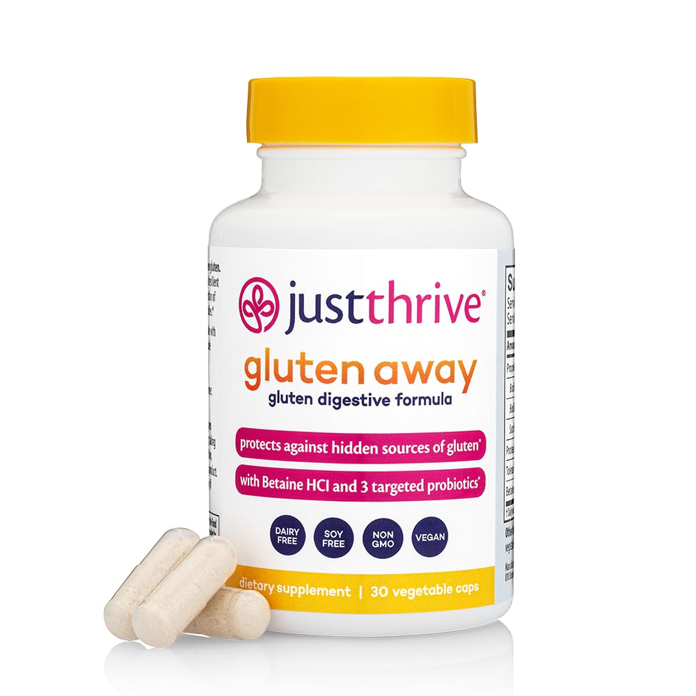 Just Thrive Gluten Away Capsules 30 Count